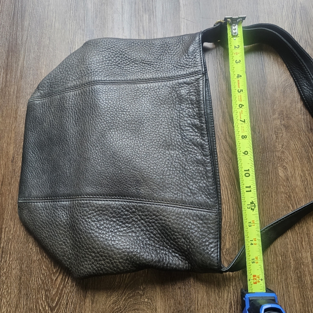 COACH Vintage Sonoma Natural Grain Leather Black Large Bucket Bag 4927 Has dama - Picture 7 of 11